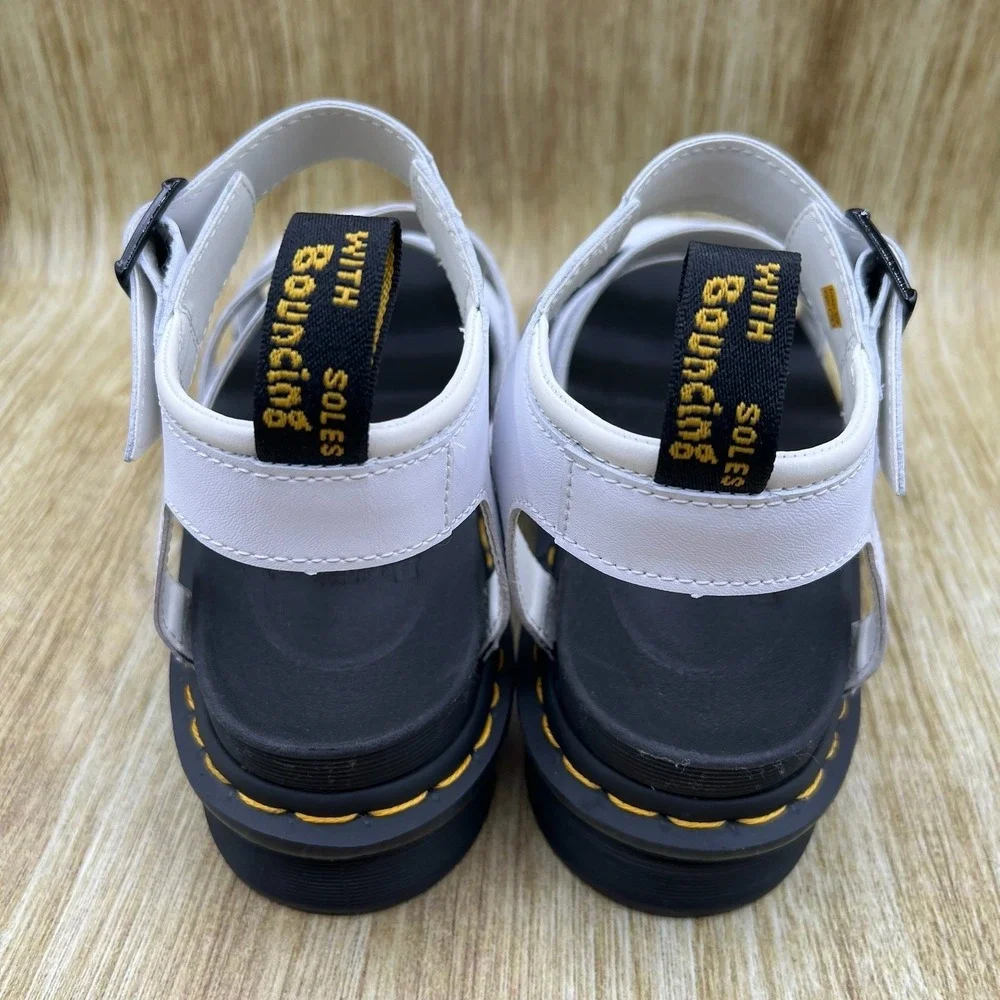 Dr. Martens Blaire Sandals Women's Size 10 White Platform Gladiator Strappy NEW